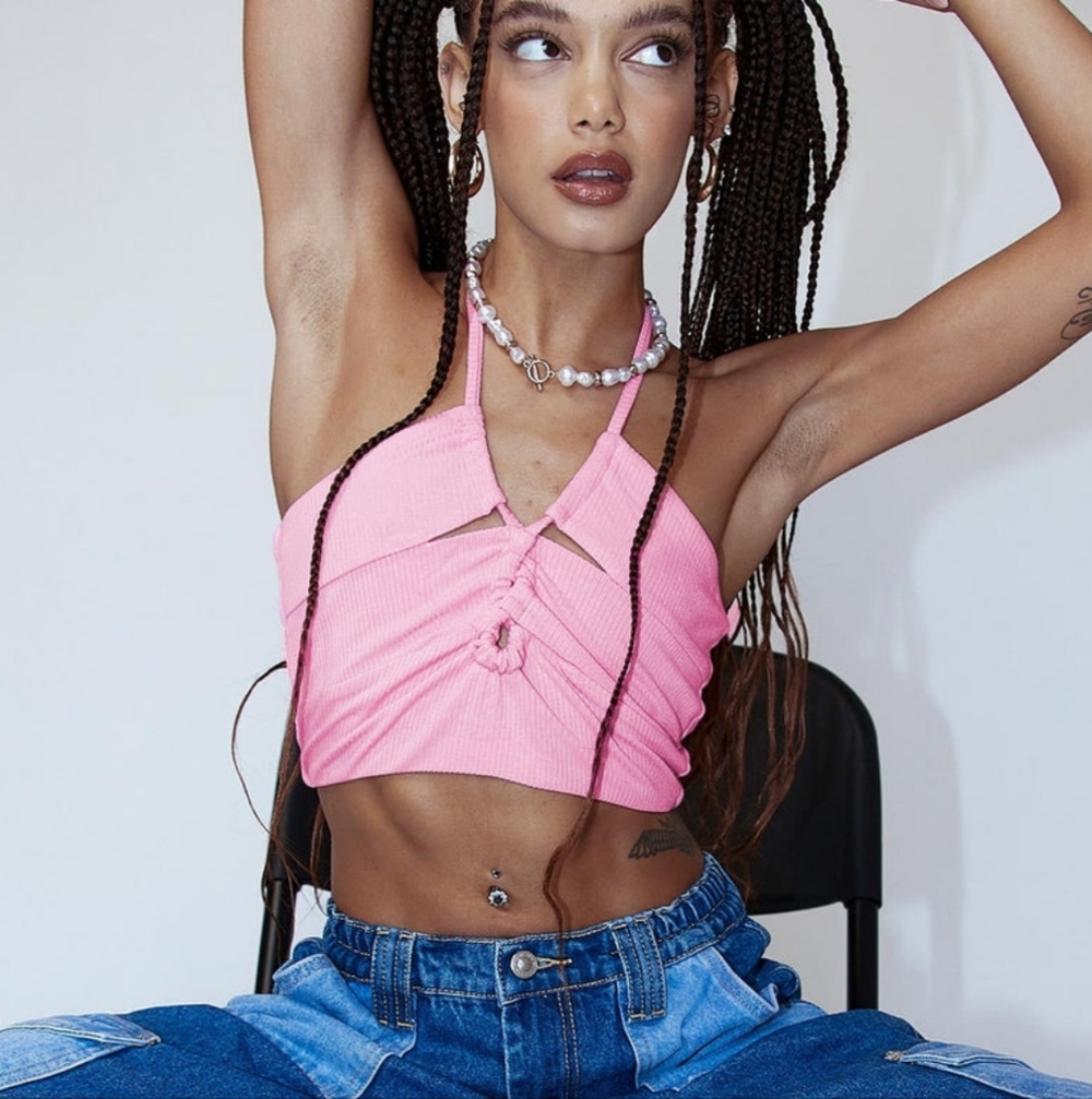 Princess Polly Zamia Pink Top